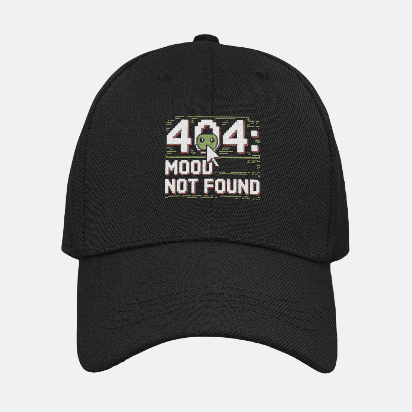 404: Mood Not Found Baseball Cap