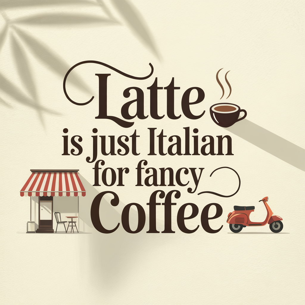 Latte Is Just Italian For Fancy Coffee Eco-Friendly Ceramic Mug