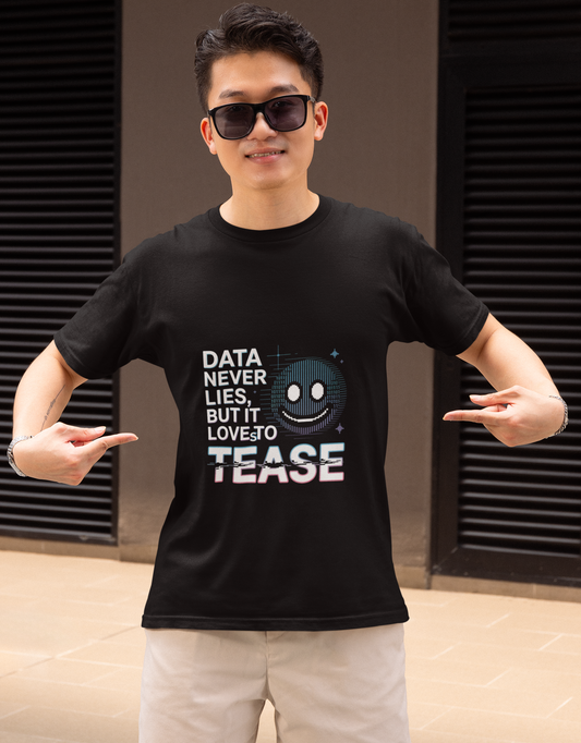 Data Never Lies But It Loves To Tease Unisex Supima T-shirt