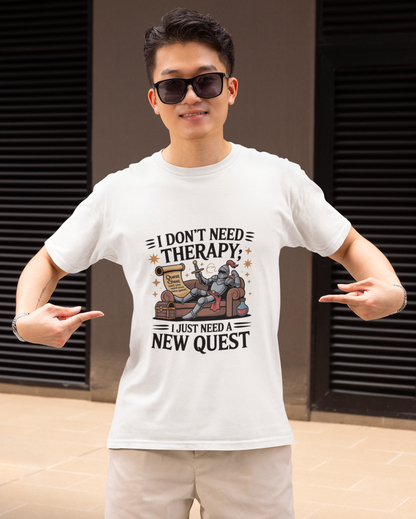 I Don't Need Therapy I Just Need A New Quest Unisex Supima T-shirt