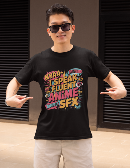 I Speak Fluent Anime SFX Unisex Supima T-shirt