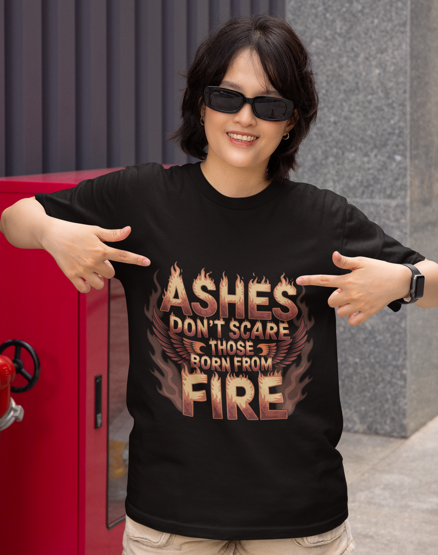 Ashes Don't Scare Those Born From Fire Unisex Supima T-shirt
