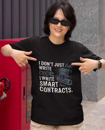 I Don't Just Write Code I Write Smart Contracts Unisex Supima T-shirt