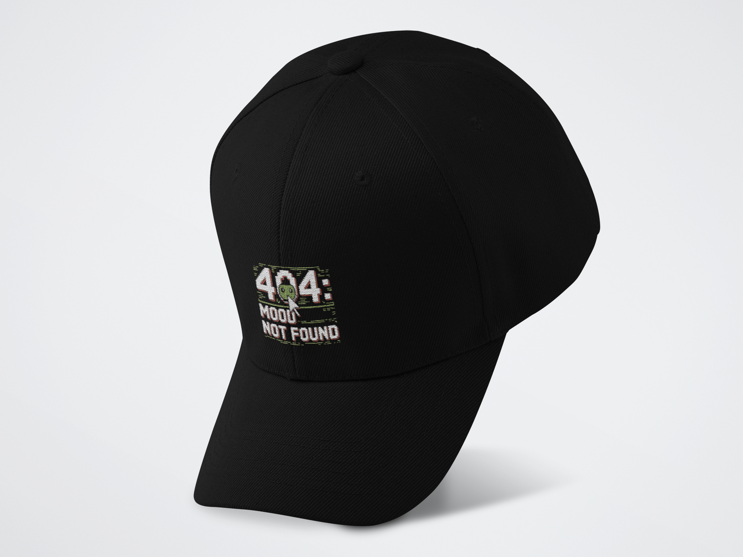 404: Mood Not Found Baseball Cap
