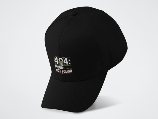 404: Mood Not Found Baseball Cap