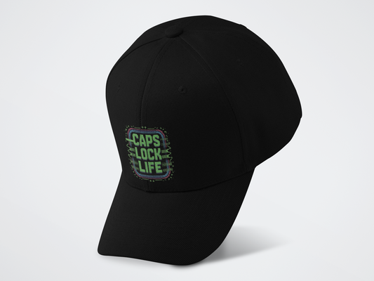 Caps Lock Life Baseball Cap