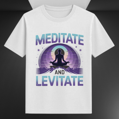 Meditate And Levitate Unisex Supima T-shirt