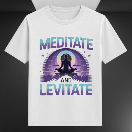 Meditate And Levitate Unisex Supima T-shirt