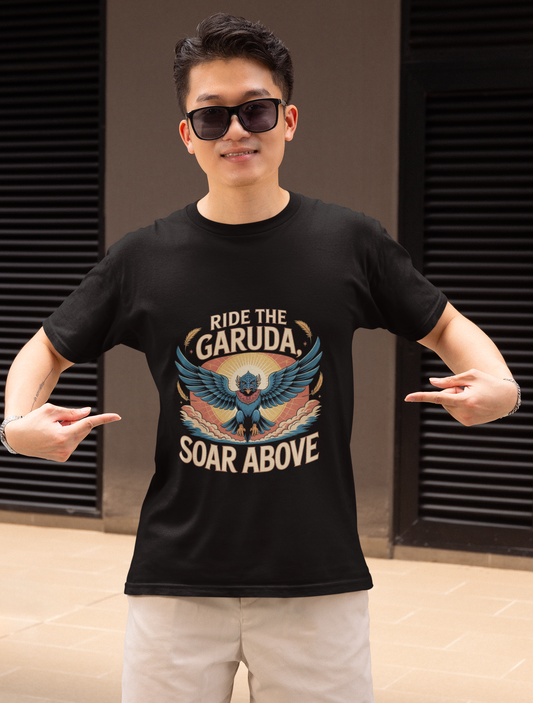 Ride The Garuda Soar Above Unisex Supima T-shirt
