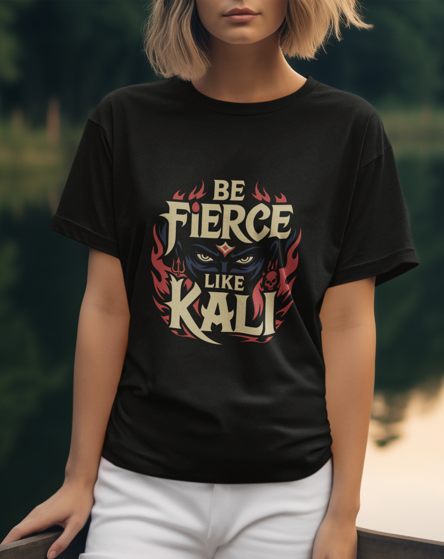 Be Fierce Like Kali Unisex Supima T-shirt