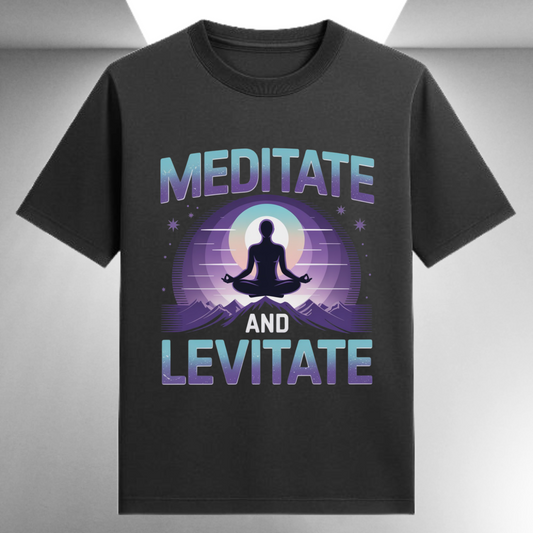 Meditate And Levitate Unisex Supima T-shirt