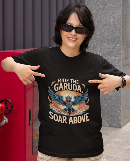 Ride The Garuda Soar Above Unisex Supima T-shirt