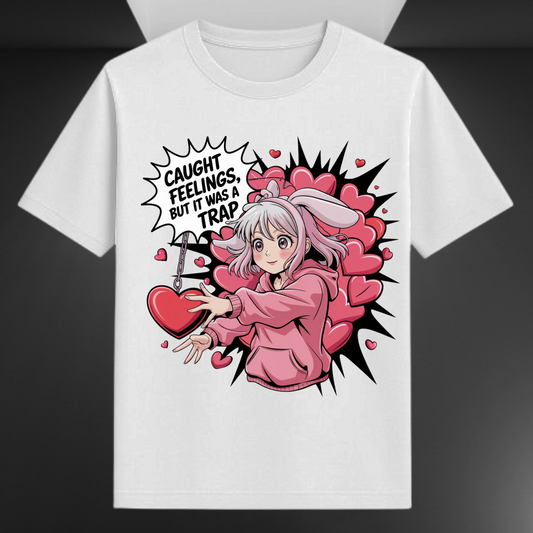 Caught Feelings But It Was A Trap (Female) Unisex Supima T-shirt