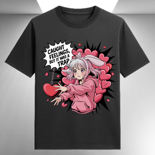 Caught Feelings But It Was A Trap (Female) Unisex Supima T-shirt