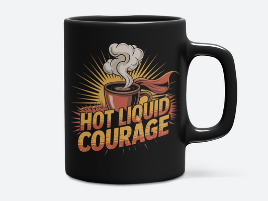 Hot Liquid Courage Eco=Friendly Ceramic Mug