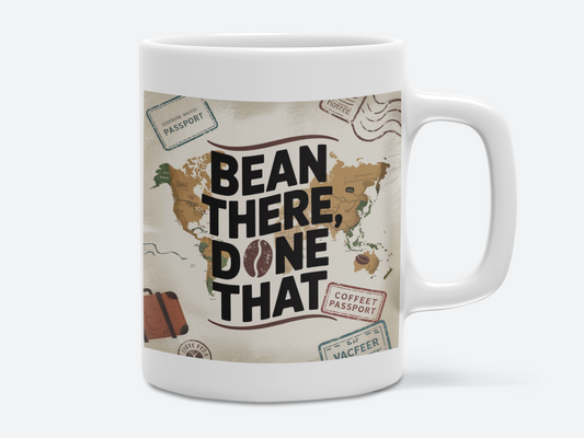Bean There, Done That Eco-Friendly Ceramic Mug