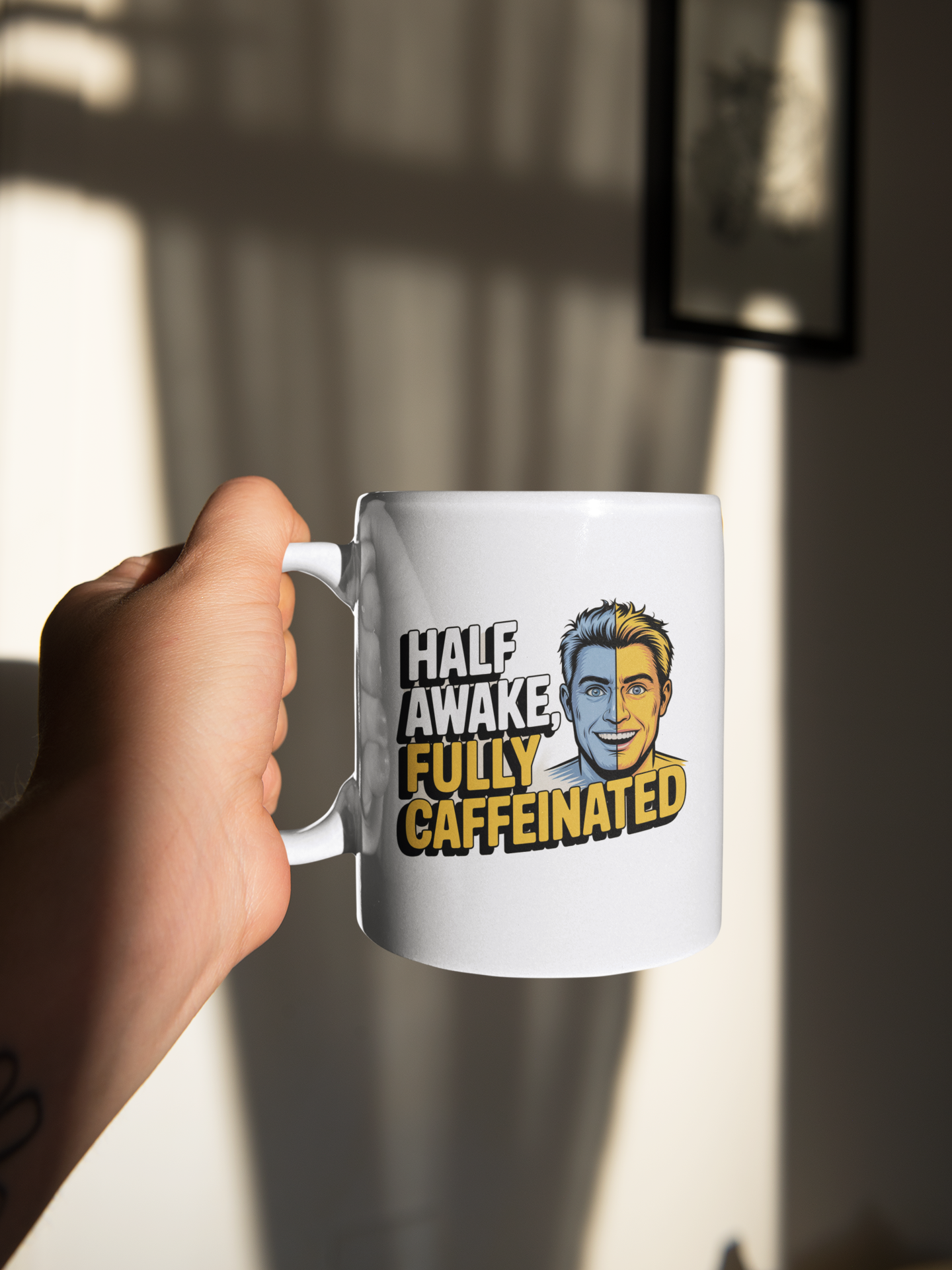 Half Awake Fully Caffeinated Eco-Friendly Ceramic Mug