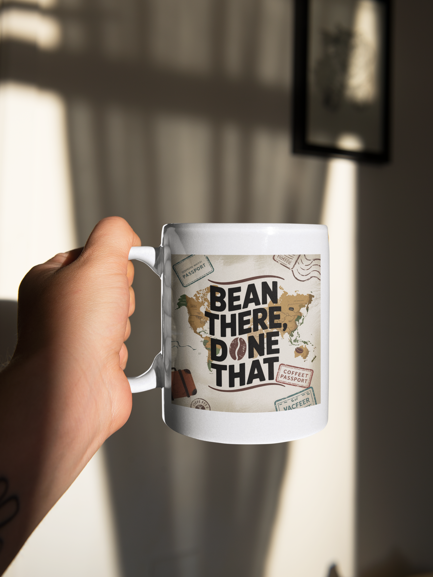 Bean There, Done That Eco-Friendly Ceramic Mug