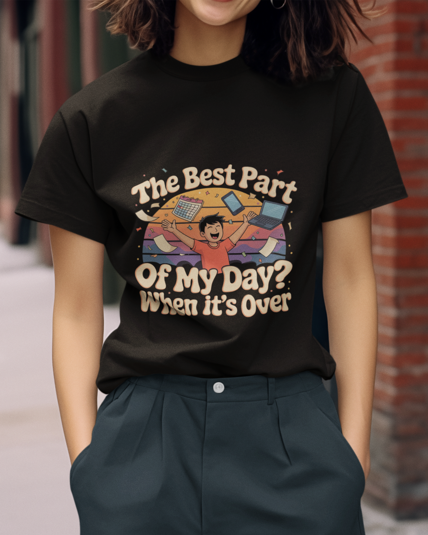The Best Part Of My Day When It's Over Unisex Supima T-shirt