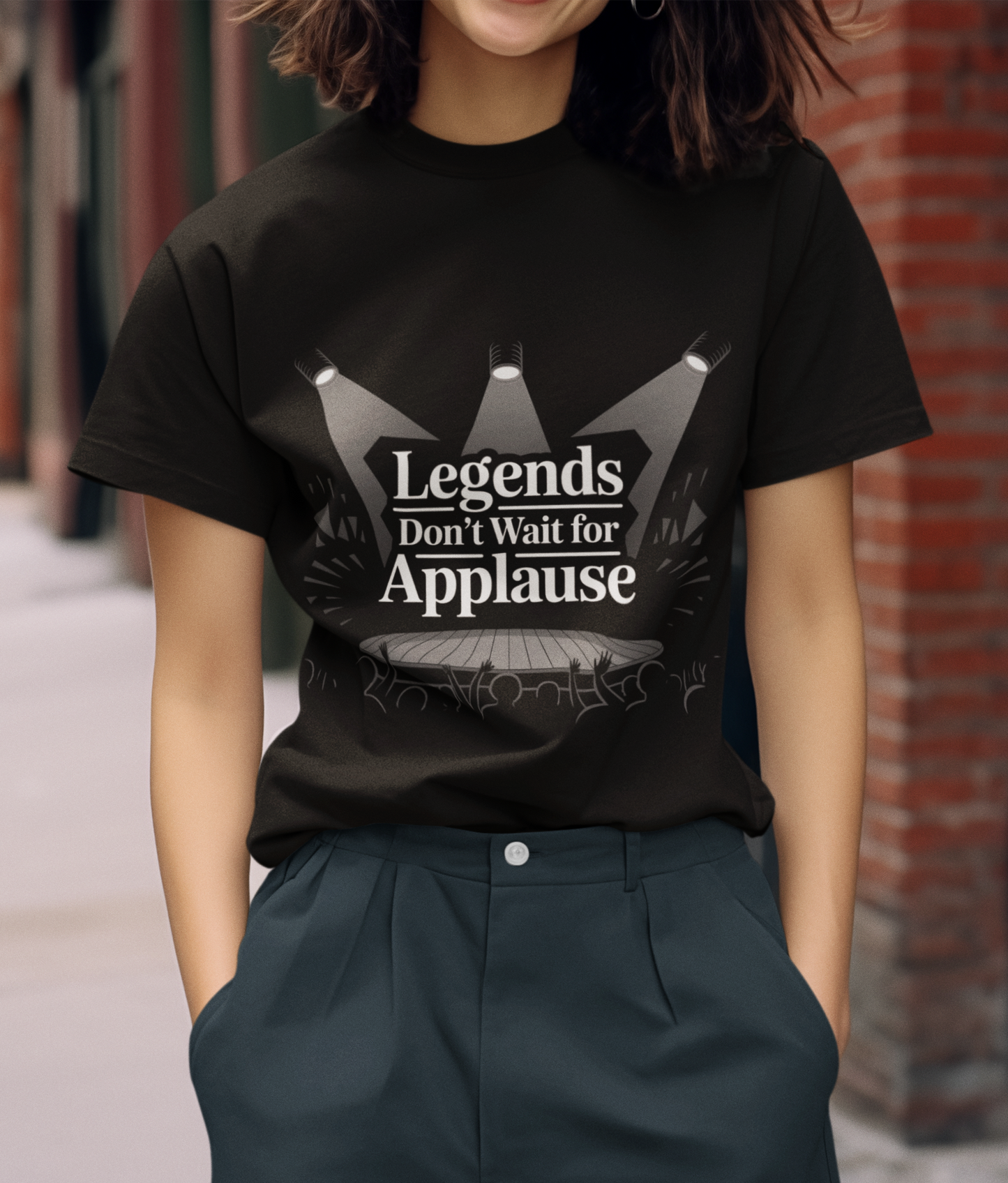 Legends Don't Wait For Applause Unisex Supima T-shirt