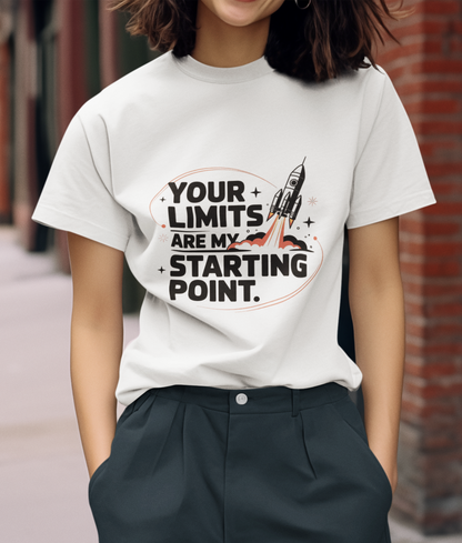 Your Limits Are My Starting Point Unisex Supima T-shirt