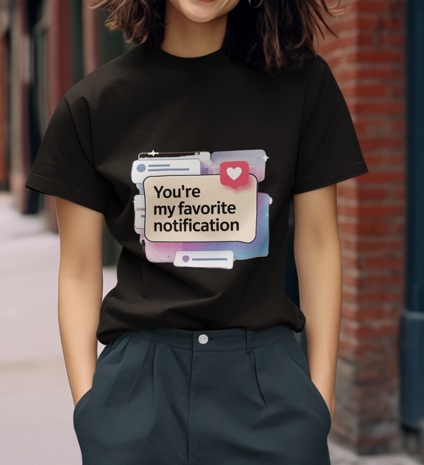 You're My Favorite Notification Unisex Supima T-shirt