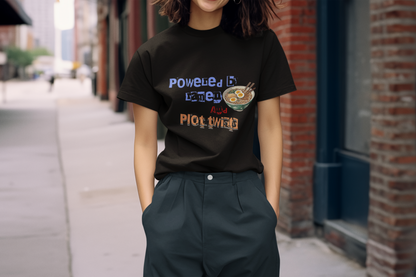 Powered By Ramen And Plot Twist Unisex Supima T-shirt
