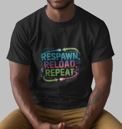 Respawn Reload Repeat Unisex Supima T-shirt