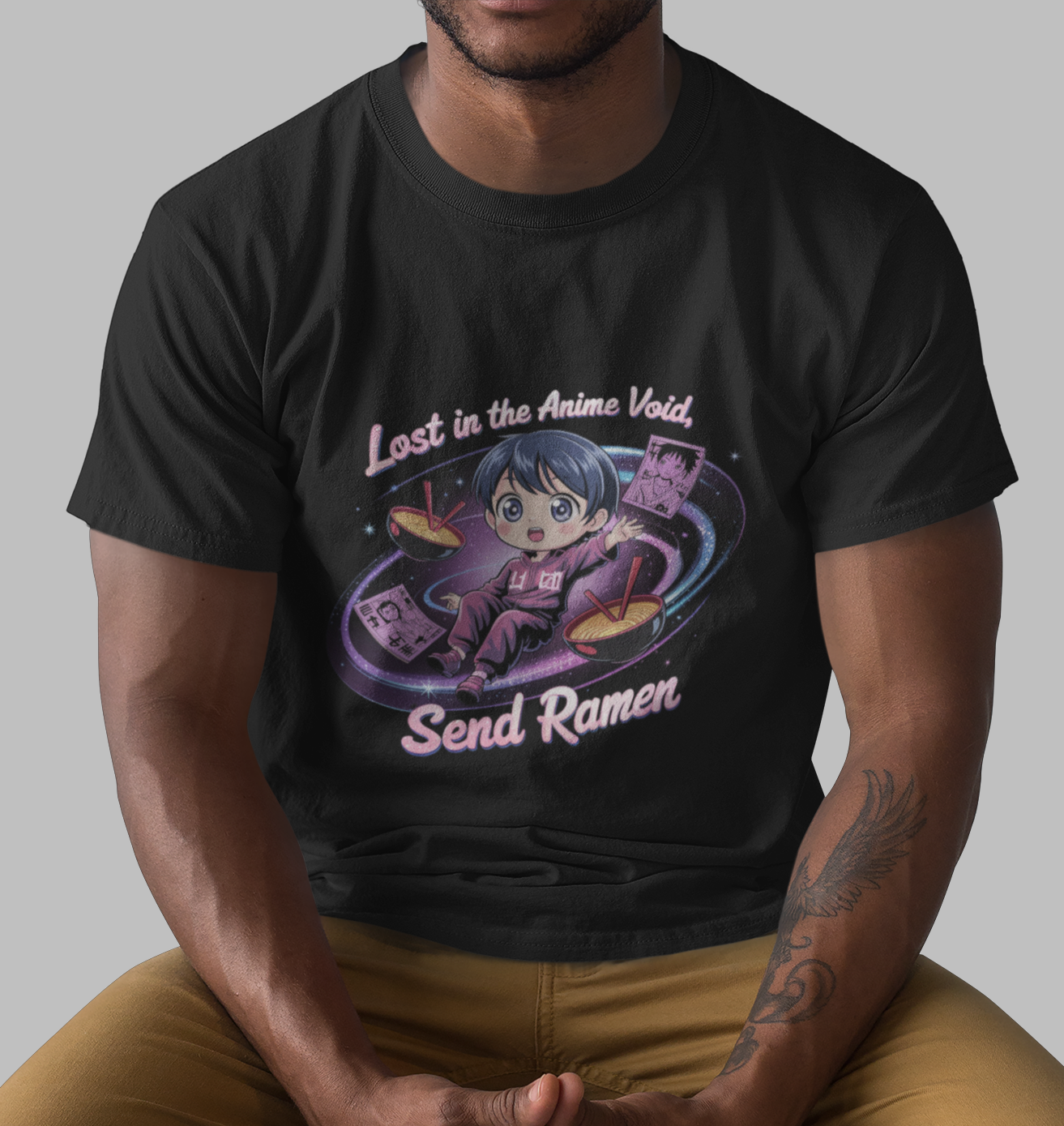 Lost In The Anime Void Send Ramen Unisex Supima T-shirt
