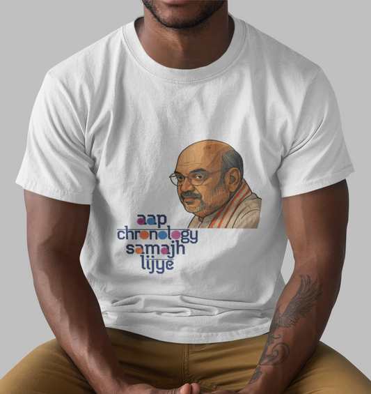 Aap Chronology Samajh Lijye Amit Shah Unisex Supima T-shirt