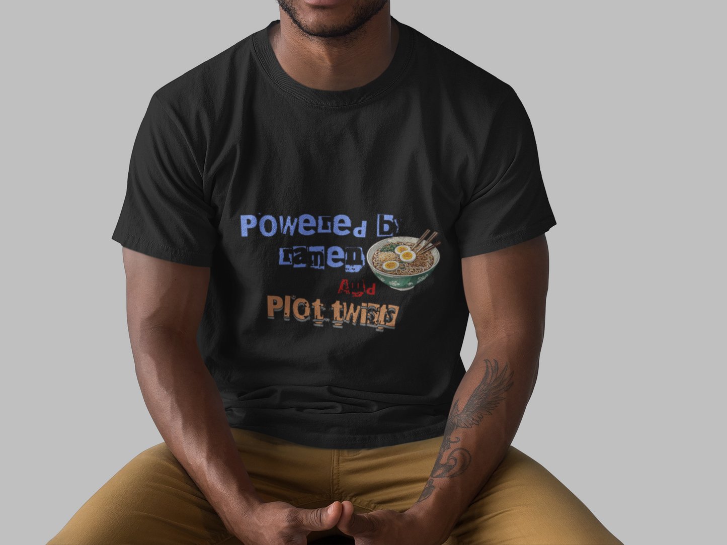 Powered By Ramen And Plot Twist Unisex Supima T-shirt
